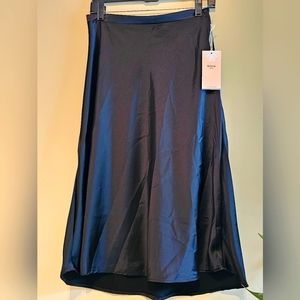 Blashe black Satin Skirt A-Line skirt